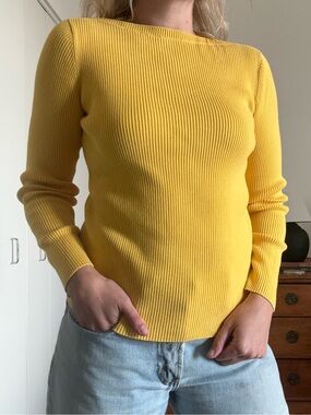 Vintage Lauren Ralph Lauren Ribbed Boatneck Sweater